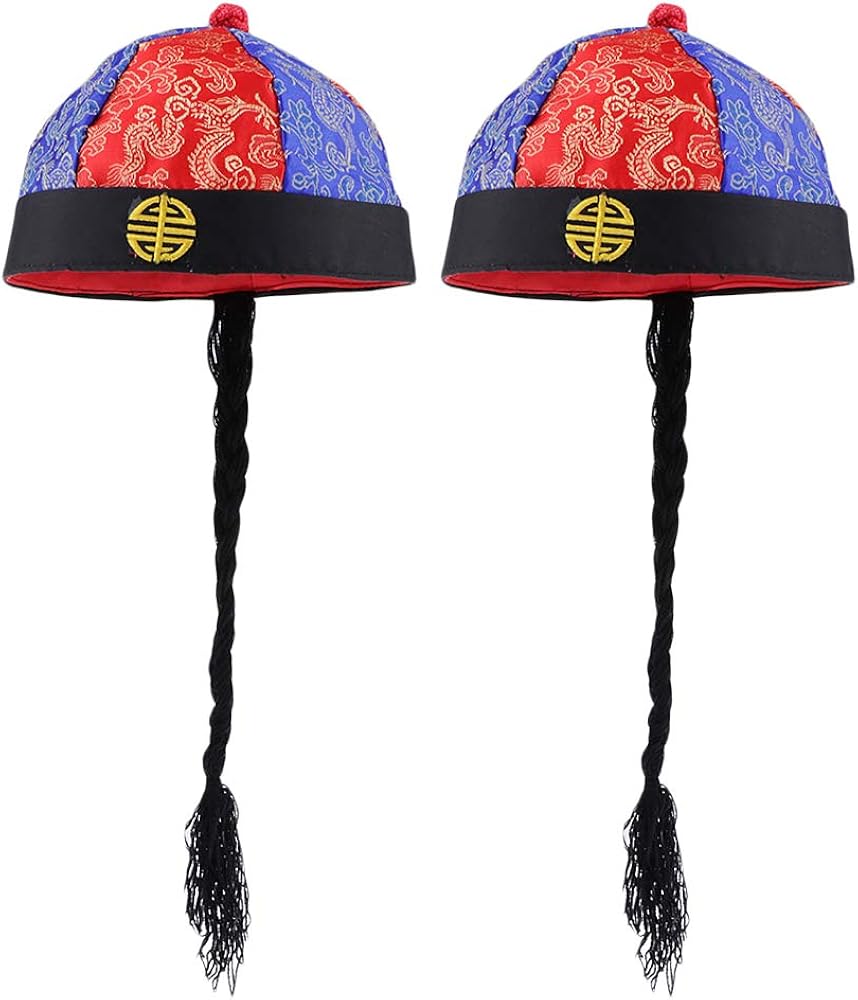 Amazon.co.jp: joyMerit 2個セット チャイナ帽 中国オリエンタル